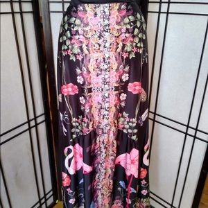 Flamingo Maxi Long Skirt  NWT Size M